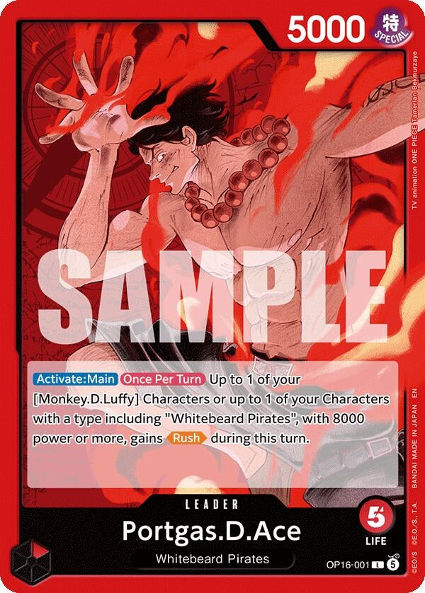 Image for Portgas.D.Ace (001) (OP16-001) (OP16) - One Piece Card Game