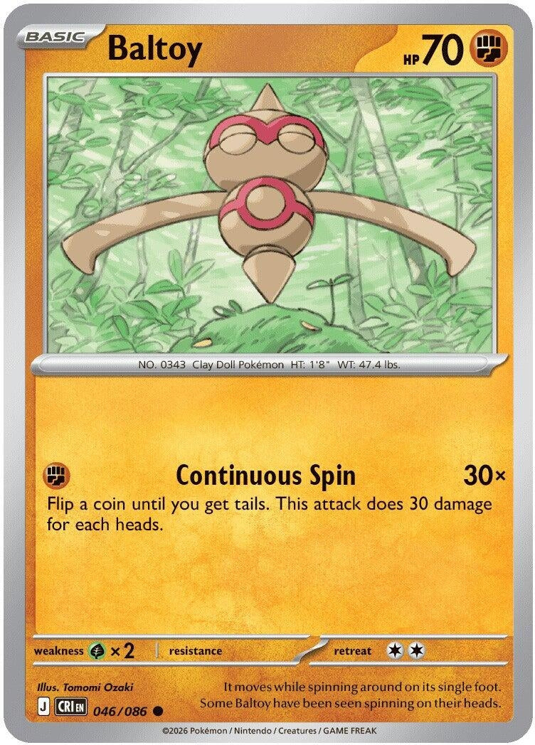 Image for Baltoy (046/086) (CRI) - Pokemon