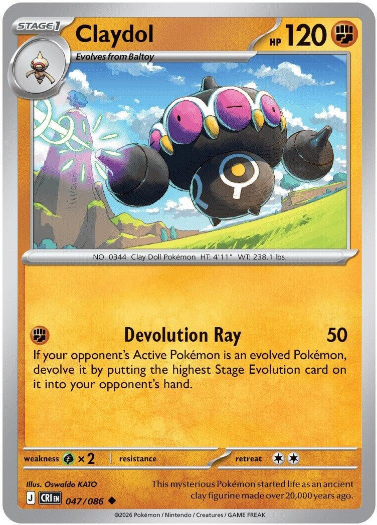 Image for Claydol (047/086) (CRI) - Pokemon