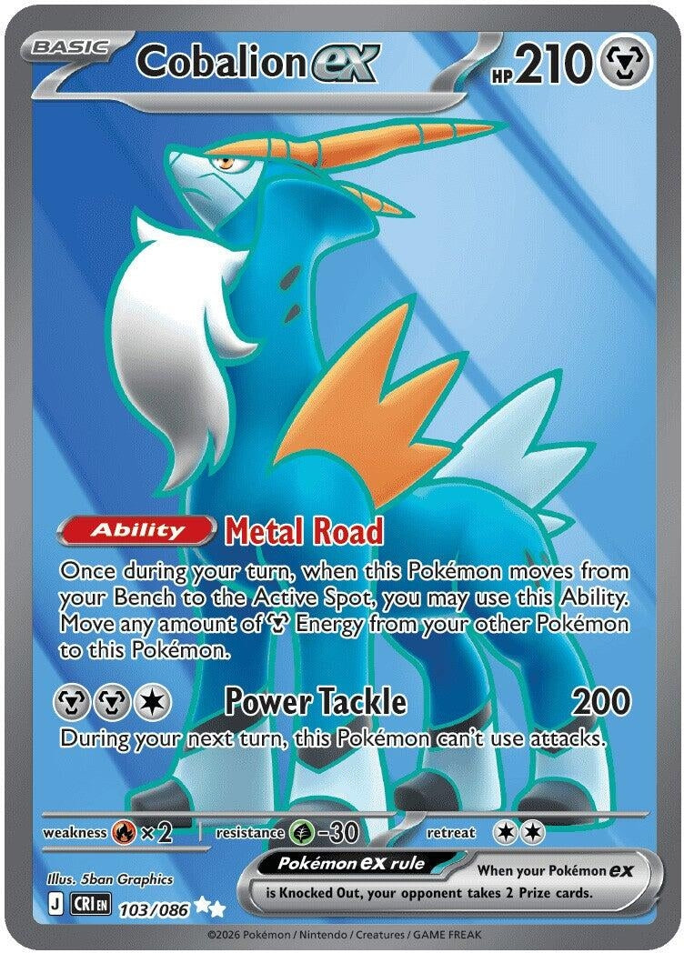 Image for Cobalion ex (103/086) (CRI) - Pokemon