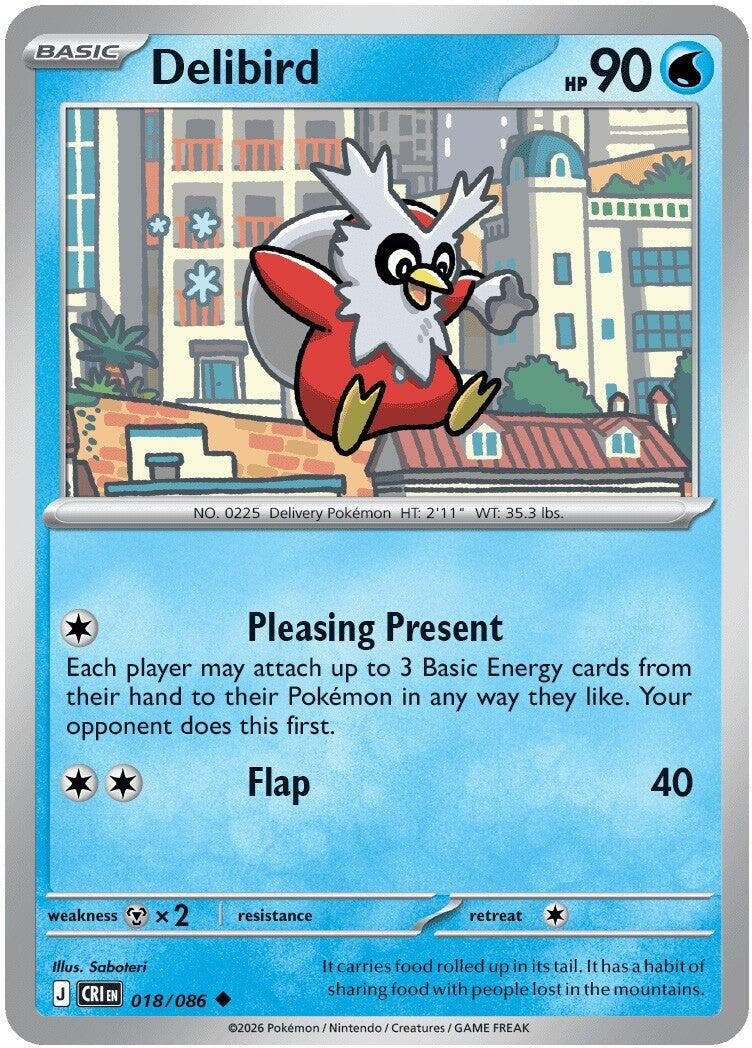 Image for Delibird (018/086) (CRI) - Pokemon