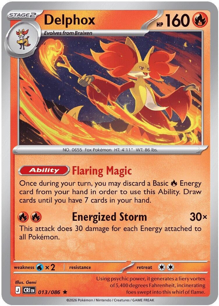 Image for Delphox (013/086) (CRI) - Pokemon