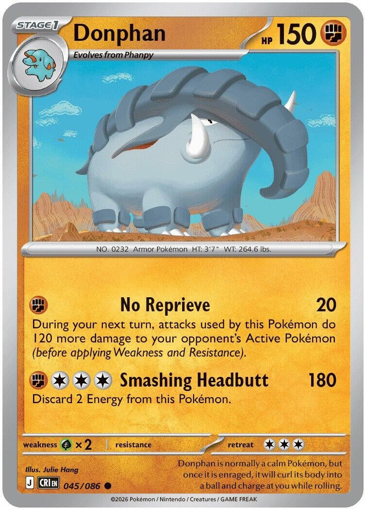 Image for Donphan (045/086) (CRI) - Pokemon