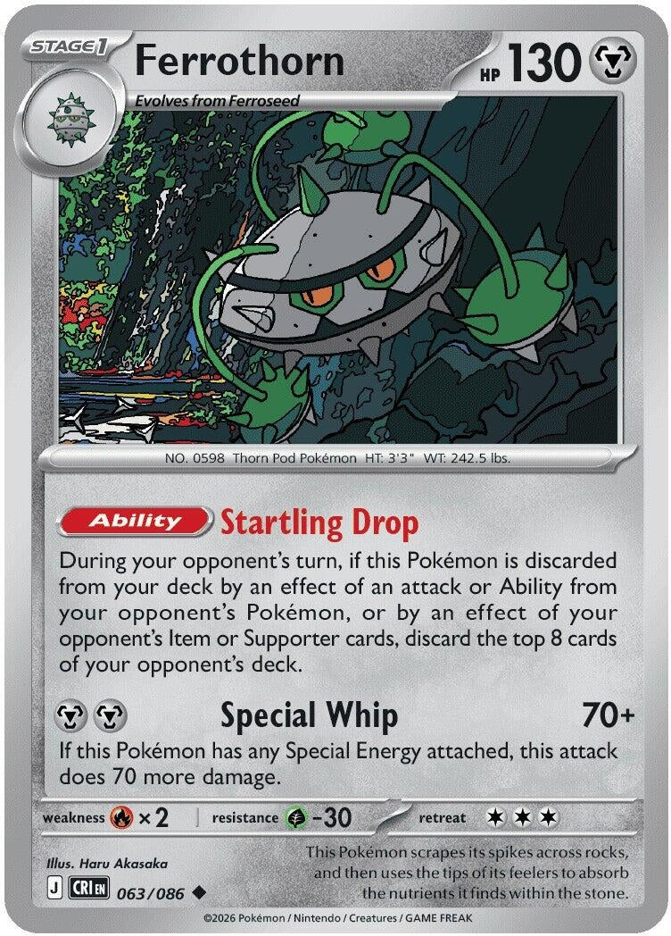 Image for Ferrothorn (063/086) (CRI) - Pokemon