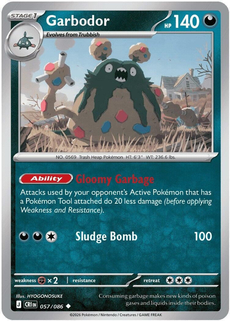 Image for Garbodor (057/086) (CRI) - Pokemon
