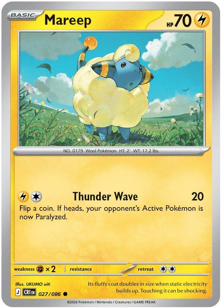 Image for Mareep (027/086) (CRI) - Pokemon