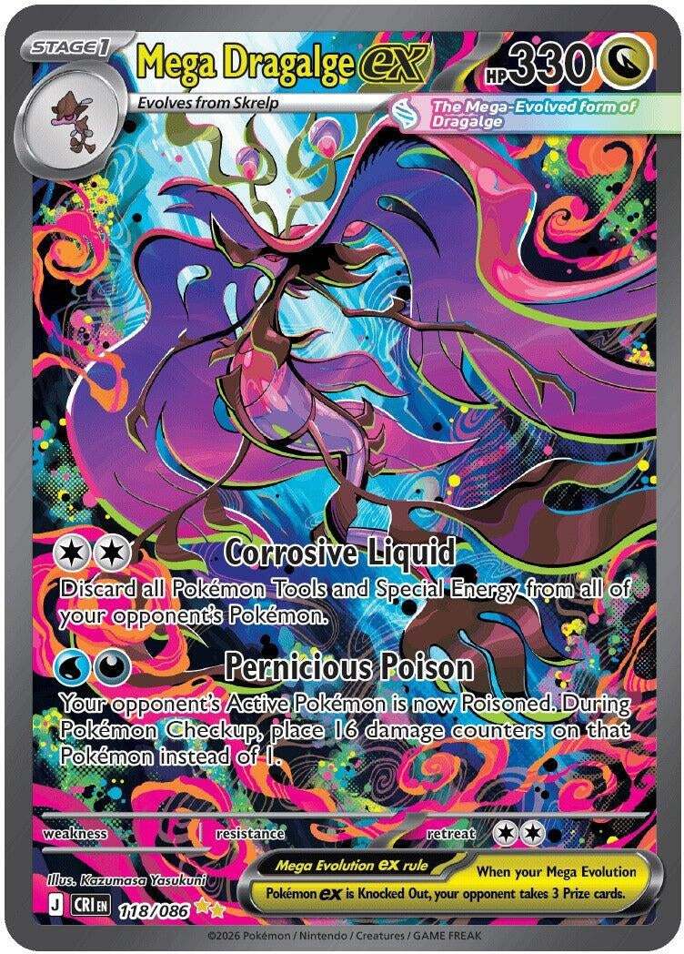 Image for Mega Dragalge ex (118/086) (CRI) - Pokemon