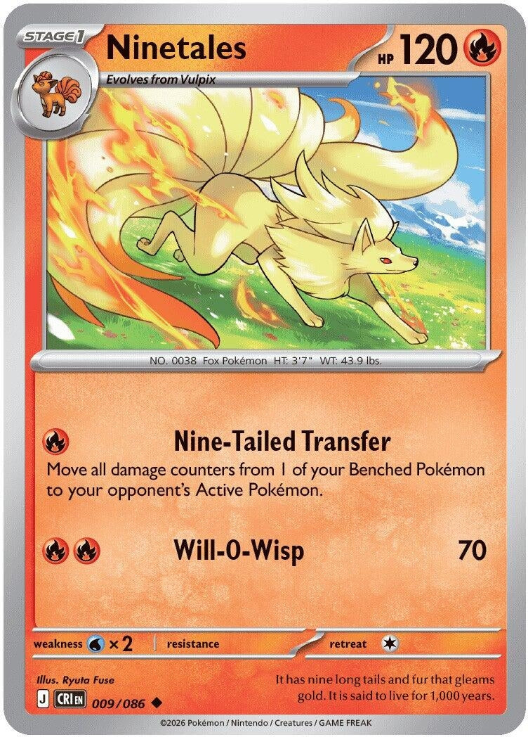 Image for Ninetales (009/086) (CRI) - Pokemon