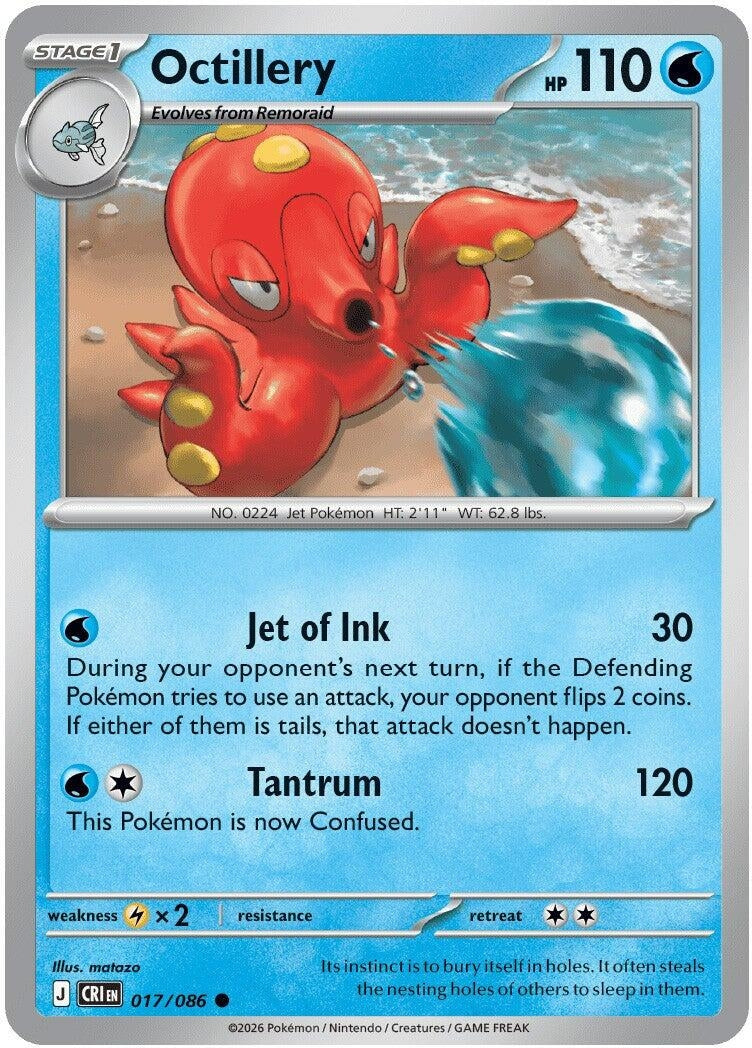 Image for Octillery (017/086) (CRI) - Pokemon