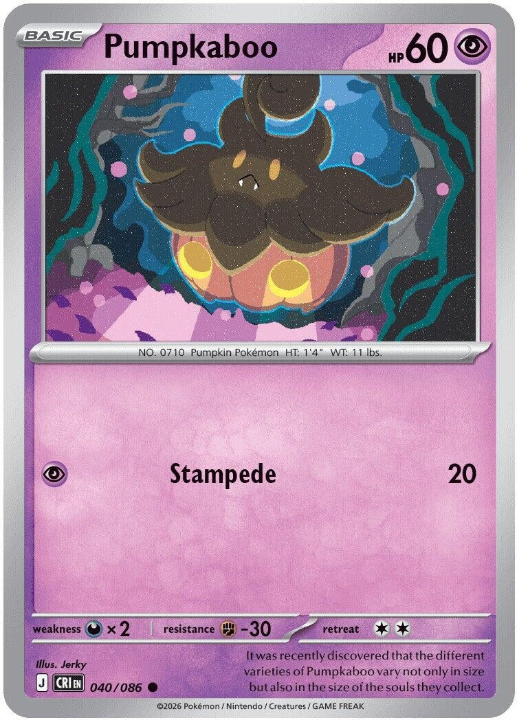 Image for Pumpkaboo (040/086) (CRI) - Pokemon