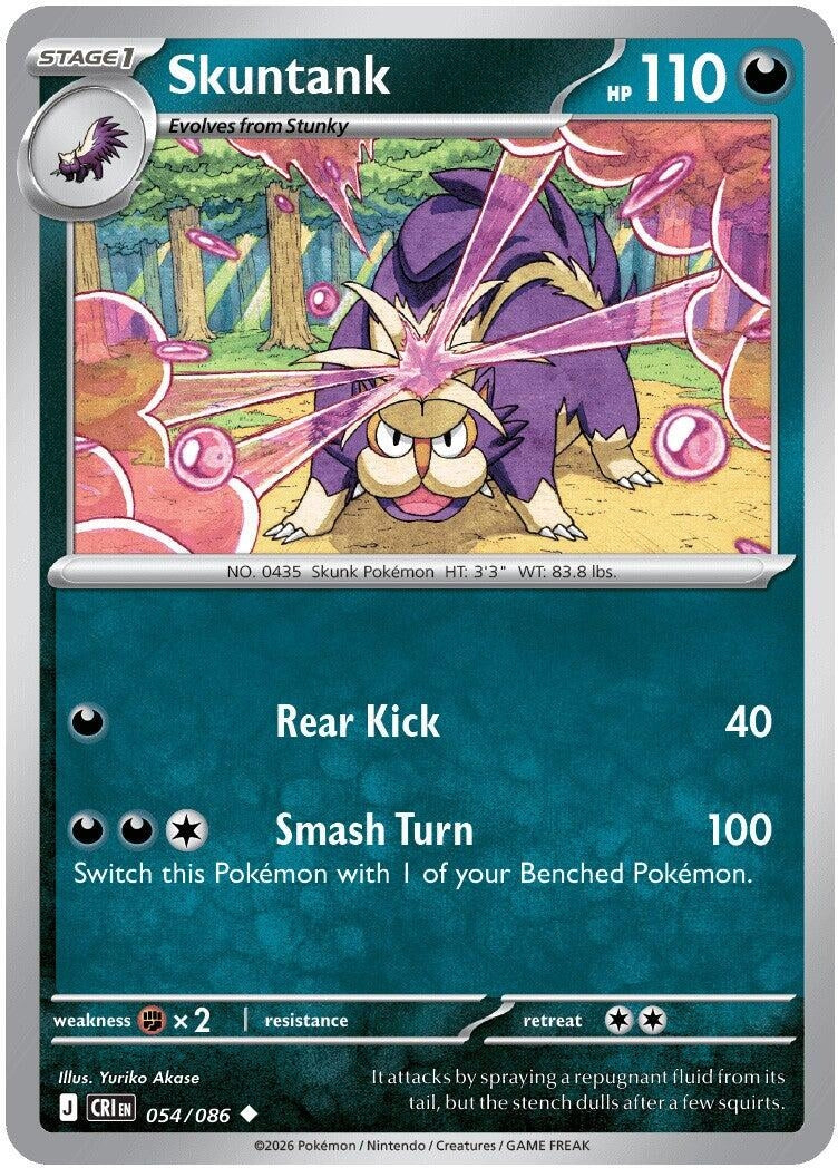 Image for Skuntank (054/086) (CRI) - Pokemon
