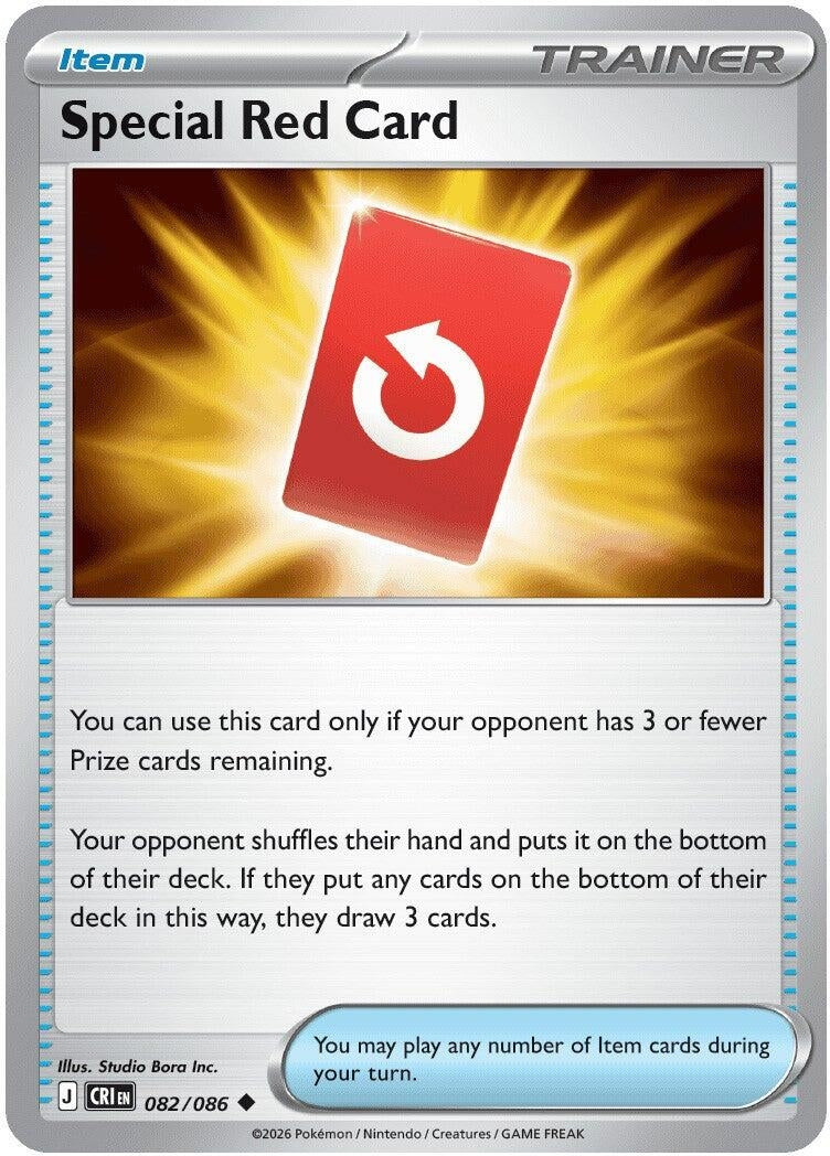 Image for Special Red Card (082/086) (CRI) - Pokemon