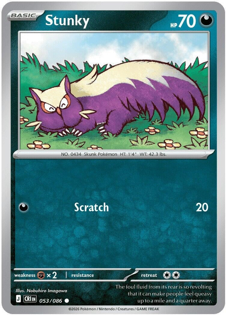 Image for Stunky (053/086) (CRI) - Pokemon