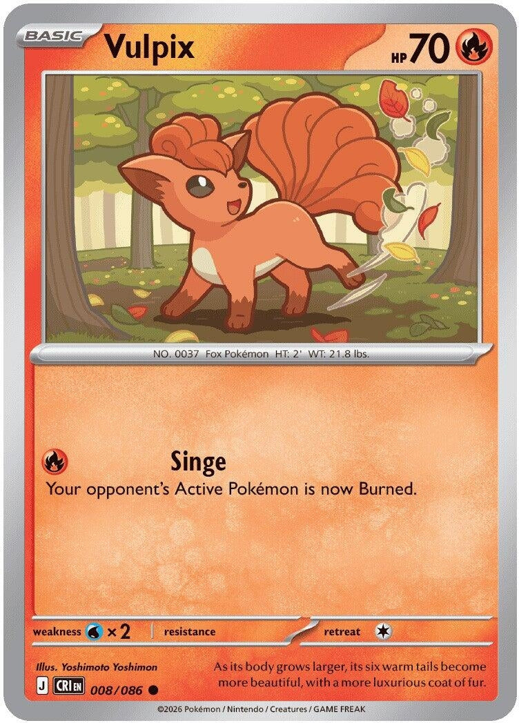 Image for Vulpix (008/086) (CRI) - Pokemon