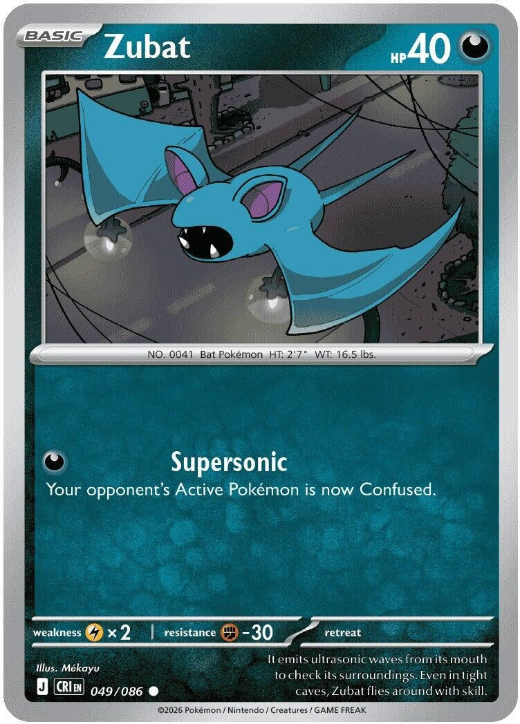 Image for Zubat (049/086) (CRI) - Pokemon
