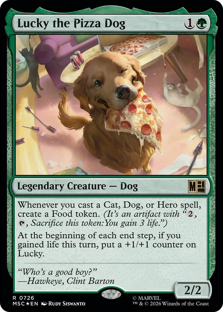 Image for Lucky the Pizza Dog (726) (MSC) - Magic: The Gathering