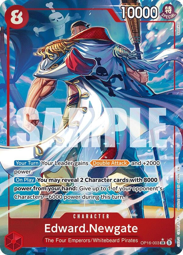 Image for Edward.Newgate (Alternate Art) (OP16-003) (OP16) - One Piece Card Game