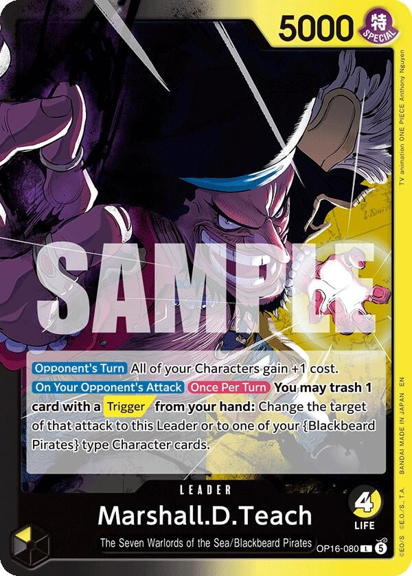 Image for Marshall.D.Teach (080) (OP16-080) (OP16) - One Piece Card Game
