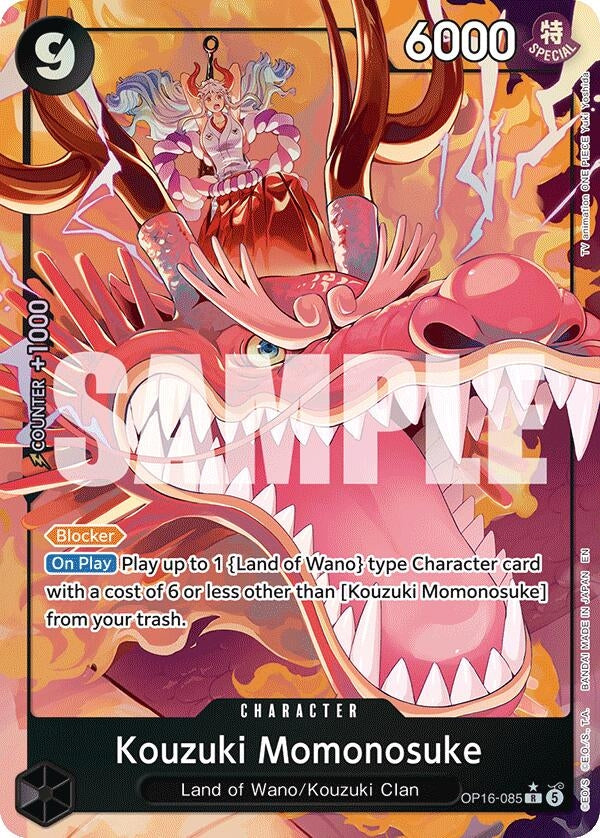 Image for Kouzuki Momonosuke (085) (Alternate Art) (OP16-085) (OP16) - One Piece Card Game