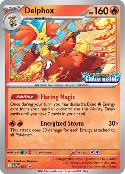 Image for Delphox - 074 [Staff] (074) (MEP) - Pokemon