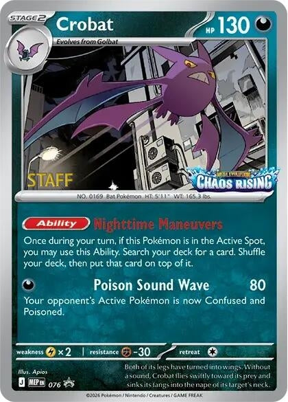 Image for Crobat - 076 [Staff] (076) (MEP) - Pokemon