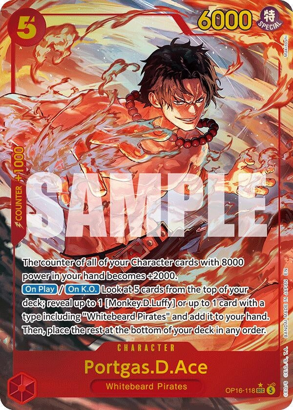 Image for Portgas.D.Ace (118) (Alternate Art) (OP16-118) (OP16) - One Piece Card Game