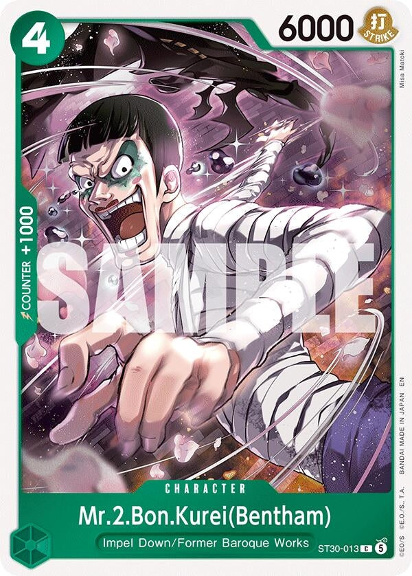 Image for Mr.2.Bon.Kurei(Bentham) (ST30-013) (ST-30) - One Piece Card Game