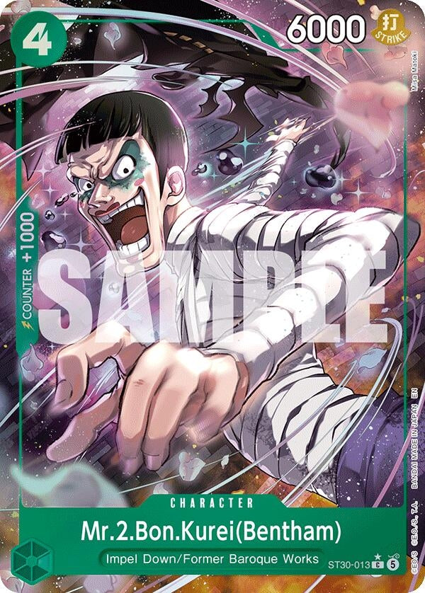 Image for Mr.2.Bon.Kurei(Bentham) (Full Art) (ST30-013) (ST-30) - One Piece Card Game