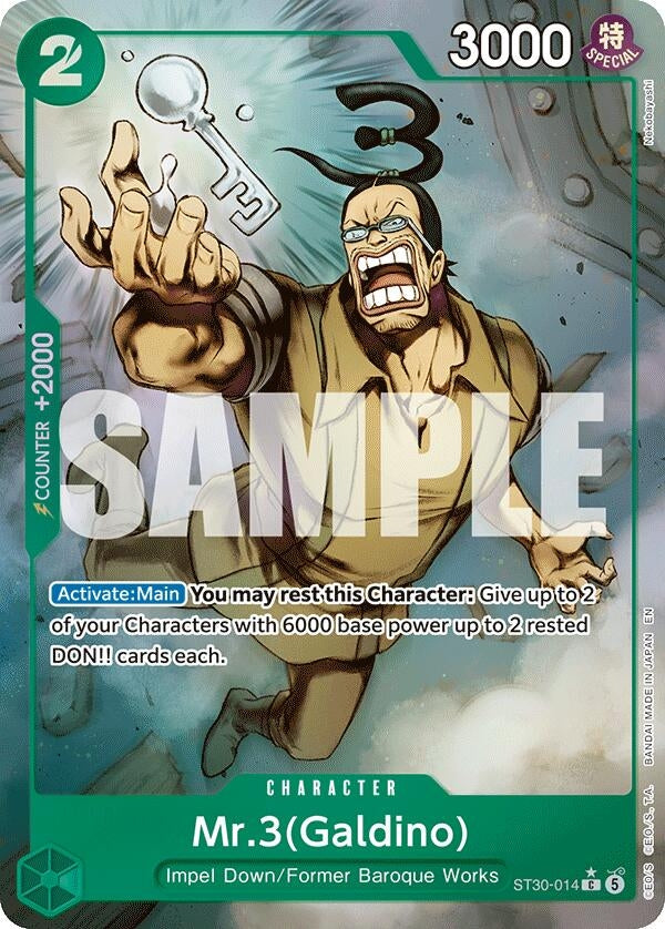 Image for Mr.3(Galdino) (Full Art) (ST30-014) (ST-30) - One Piece Card Game
