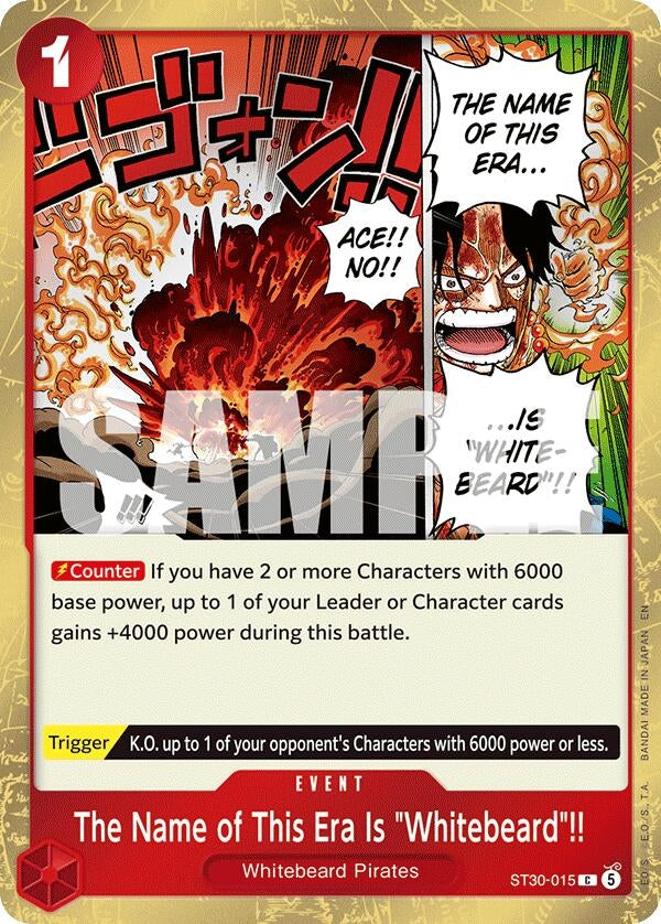 Image for The Name of This Era Is "Whitebeard"!! (ST30-015) (ST-30) - One Piece Card Game