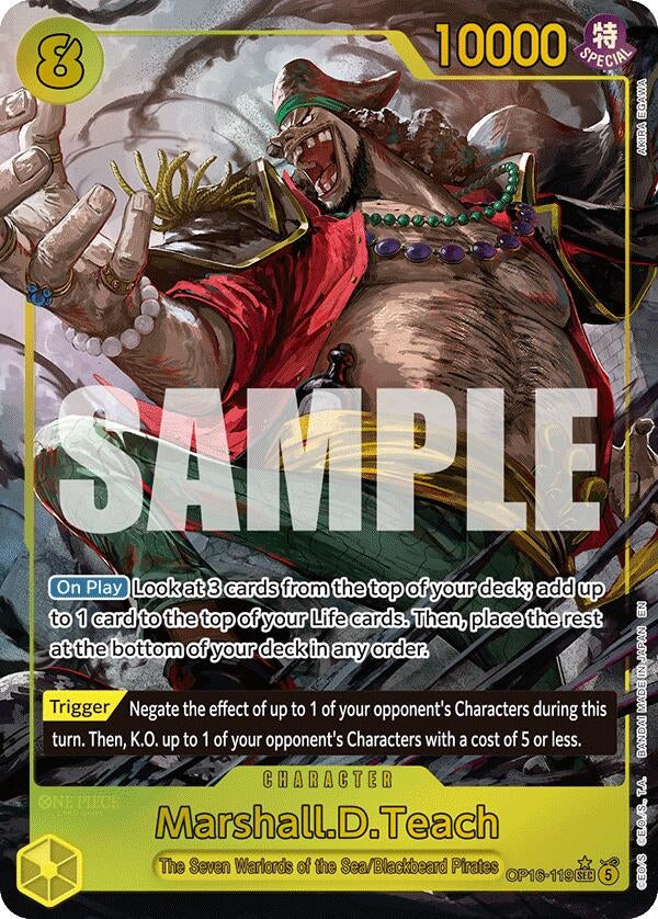Image for Marshall.D.Teach (119) (Alternate Art) (OP16-119) (OP16) - One Piece Card Game