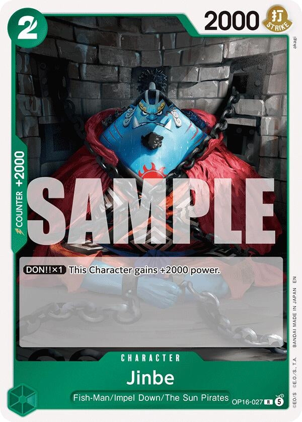 Image for Jinbe (027) (OP16-027) (OP16) - One Piece Card Game