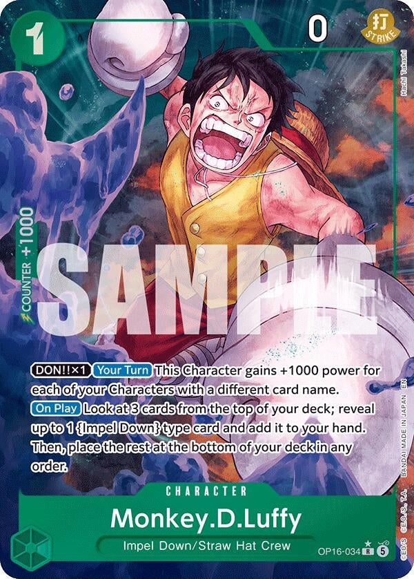 Image for Monkey.D.Luffy (034) (Alternate Art) (OP16-034) (OP16) - One Piece Card Game