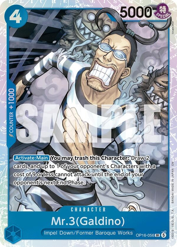 Image for Mr.3(Galdino) (056) (OP16-056) (OP16) - One Piece Card Game