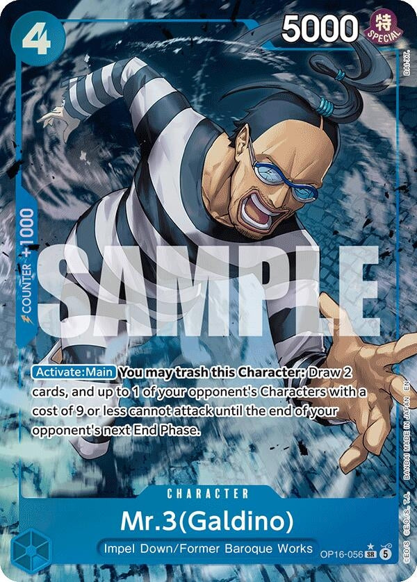 Image for Mr.3(Galdino) (056) (Alternate Art) (OP16-056) (OP16) - One Piece Card Game