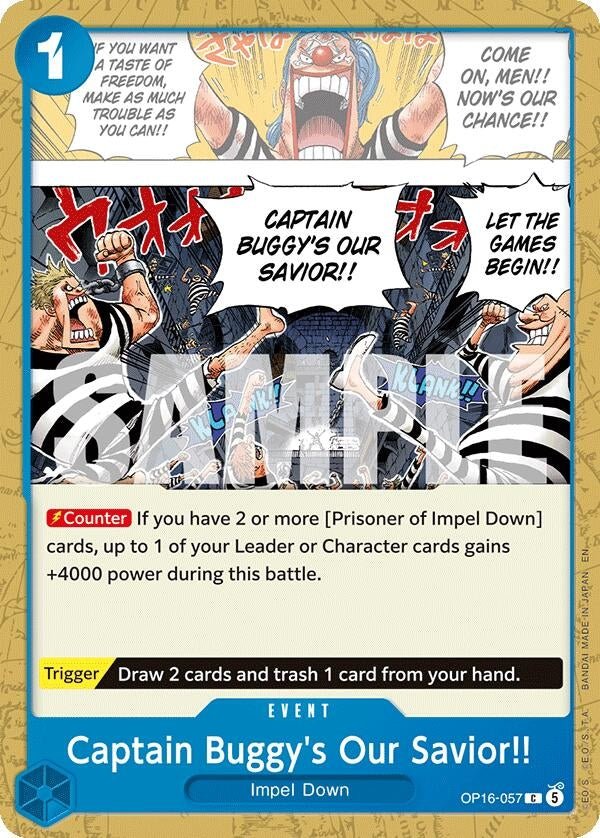 Image for Captain Buggy's Our Savior!! (OP16-057) (OP16) - One Piece Card Game