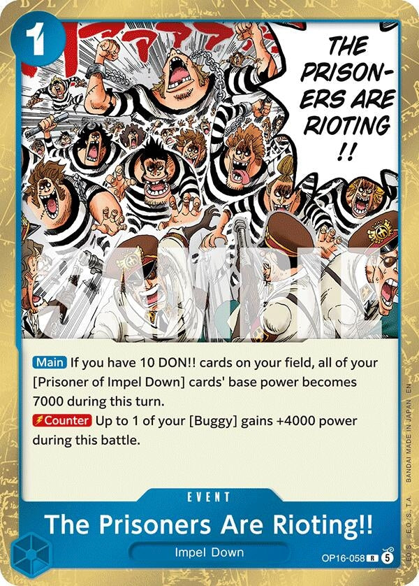Image for The Prisoners Are Rioting!! (OP16-058) (OP16) - One Piece Card Game