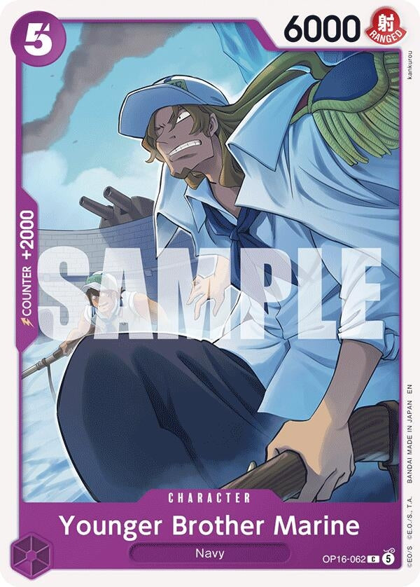 Image for Younger Brother Marine (OP16-062) (OP16) - One Piece Card Game