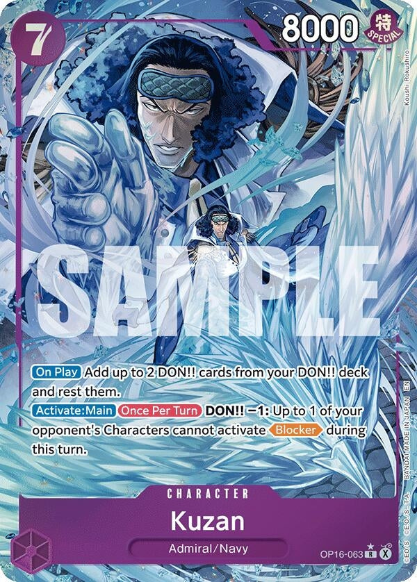 Image for Kuzan (Alternate Art) (OP16-063) (OP16) - One Piece Card Game