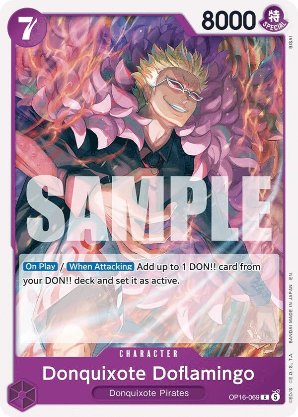 Image for Donquixote Doflamingo (069) (OP16-069) (OP16) - One Piece Card Game