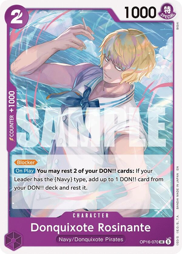 Image for Donquixote Rosinante (OP16-070) (OP16) - One Piece Card Game