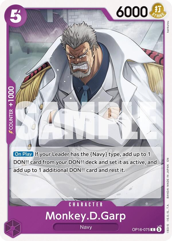 Image for Monkey.D.Garp (OP16-075) (OP16) - One Piece Card Game