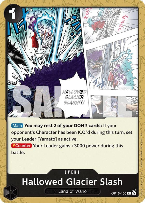 Image for Hallowed Glacier Slash (OP16-100) (OP16) - One Piece Card Game
