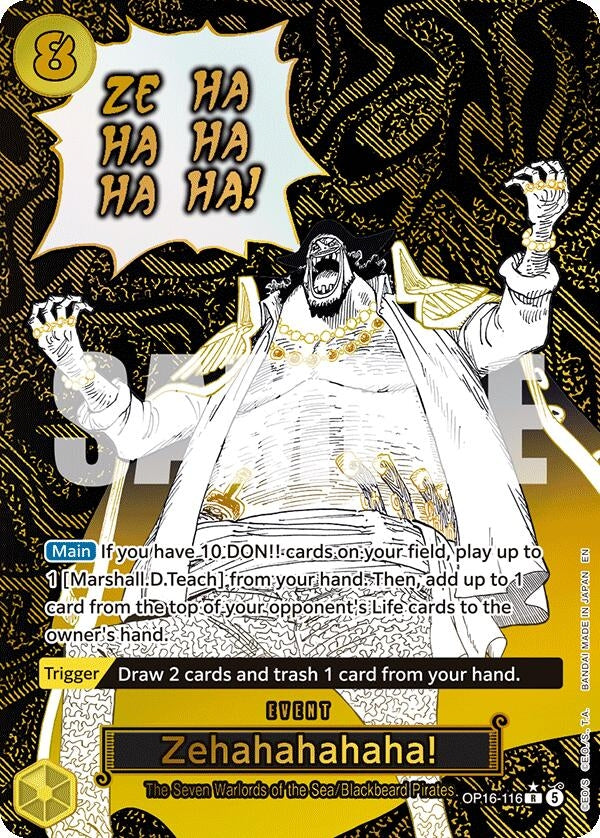 Image for Zehahahahaha! (Alternate Art) (OP16-116) (OP16) - One Piece Card Game