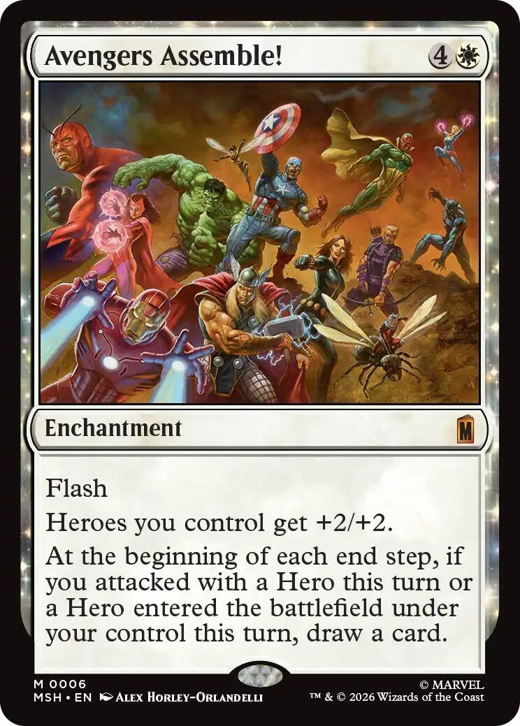 Image for Avengers Assemble! (6) (MSH) - Magic: The Gathering