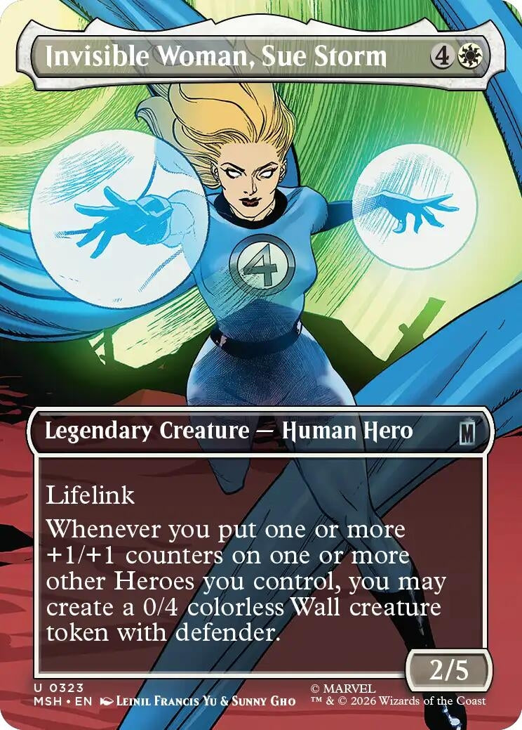 Image for Invisible Woman, Sue Storm (Borderless) (323) (MSH) - Magic: The Gathering