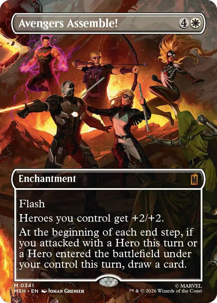 Image for Avengers Assemble! (Borderless) (0341) (341) (MSH) - Magic: The Gathering