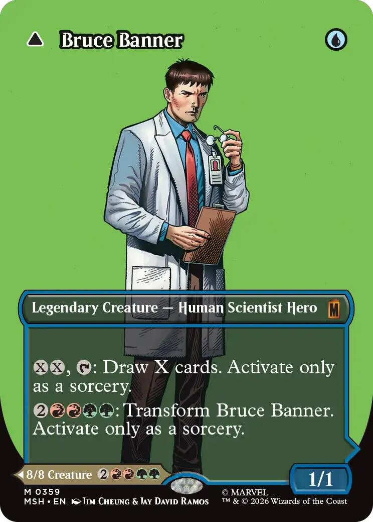 Image for Bruce Banner (Borderless) (0359) (359) (MSH) - Magic: The Gathering