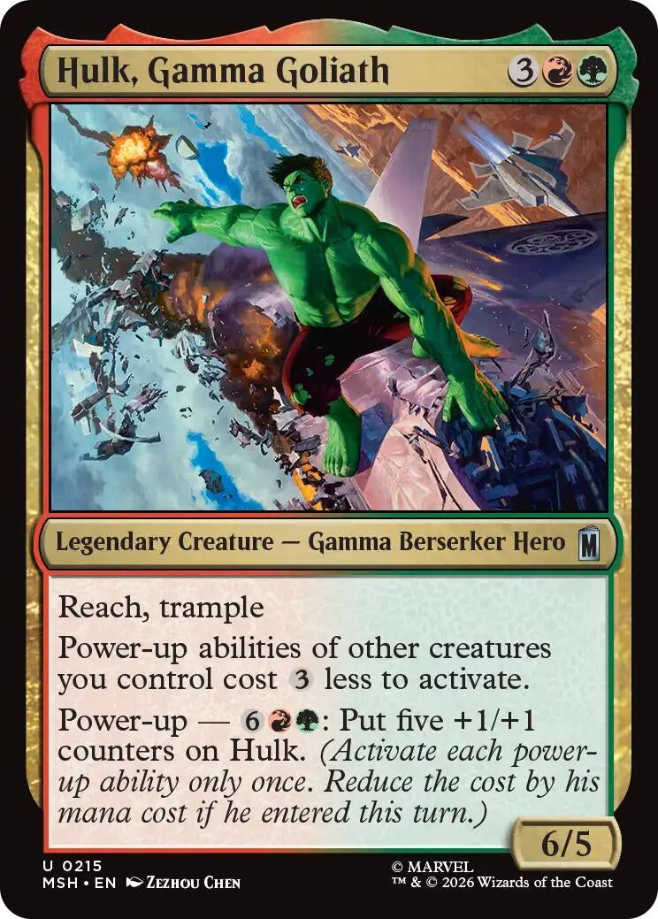 Image for Hulk, Gamma Goliath (215) (MSH) - Magic: The Gathering