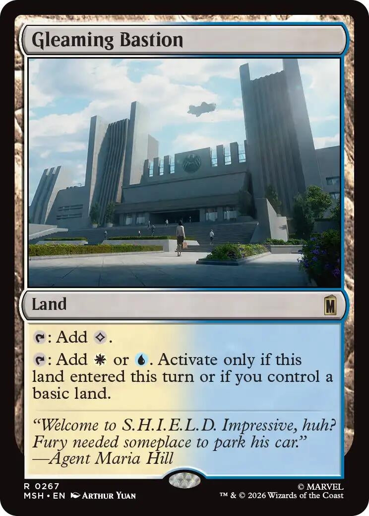 Image for Gleaming Bastion (267) (MSH) - Magic: The Gathering